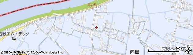 福岡県大川市向島483周辺の地図