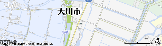 福岡県大川市酒見1616周辺の地図