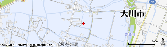 福岡県大川市向島179周辺の地図