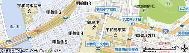 愛媛県宇和島市文京町2周辺の地図