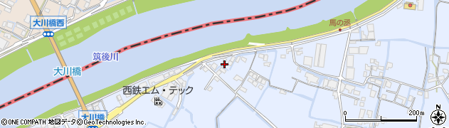 福岡県大川市向島1126周辺の地図