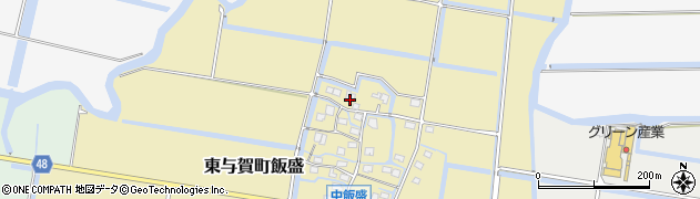 佐賀県佐賀市東与賀町大字飯盛147周辺の地図