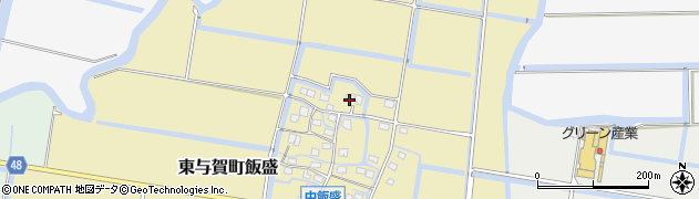 佐賀県佐賀市東与賀町大字飯盛134周辺の地図