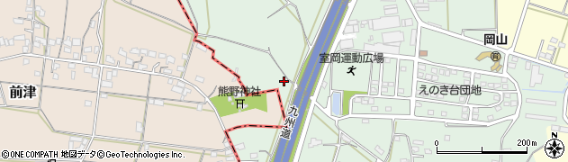 福岡県八女市室岡1124周辺の地図