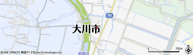 福岡県大川市酒見1643周辺の地図