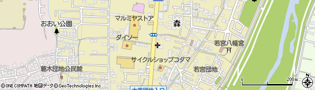 無添くら寿司 大分森町店周辺の地図