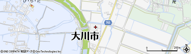 福岡県大川市酒見1648周辺の地図