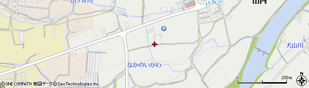 福岡県八女市山内376周辺の地図