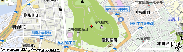 愛媛県宇和島市丸之内周辺の地図