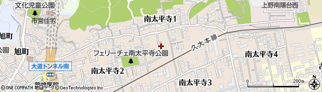 大分県大分市南太平寺周辺の地図