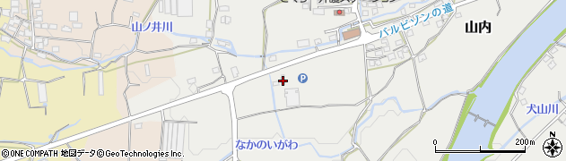 福岡県八女市山内375周辺の地図