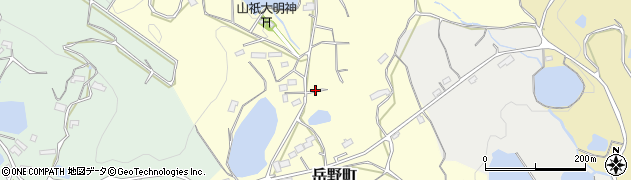 長崎県佐世保市岳野町周辺の地図