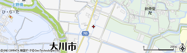 福岡県大川市酒見1413周辺の地図