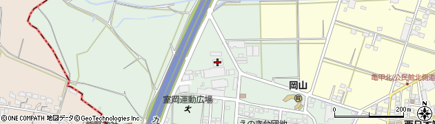 福岡県八女市室岡1223周辺の地図