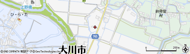 福岡県大川市酒見1448周辺の地図
