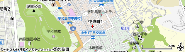 堀江理容周辺の地図