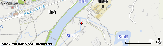 福岡県八女市山内830周辺の地図
