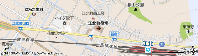 江北町役場　建設課周辺の地図