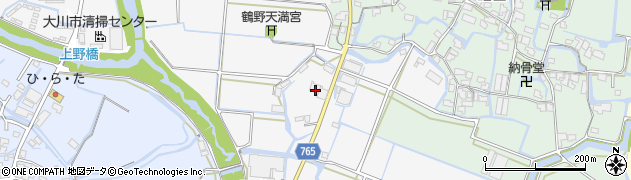 福岡県大川市酒見1452周辺の地図
