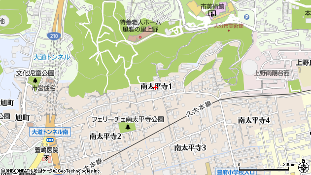 〒870-0885 大分県大分市南太平寺の地図