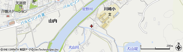 福岡県八女市山内799周辺の地図