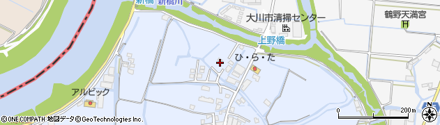 福岡県大川市向島346周辺の地図