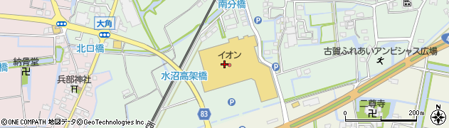 イオンスーパーセンター　大木店周辺の地図