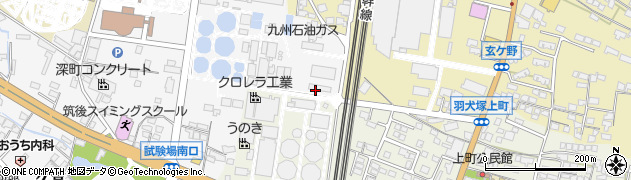 三愛オブリガス九州株式会社　筑後支店周辺の地図