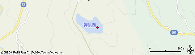 禅淡湖周辺の地図