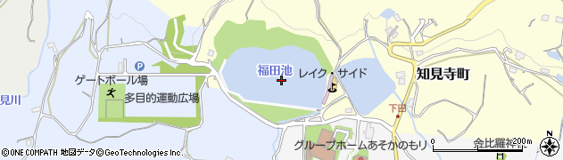 福田池周辺の地図