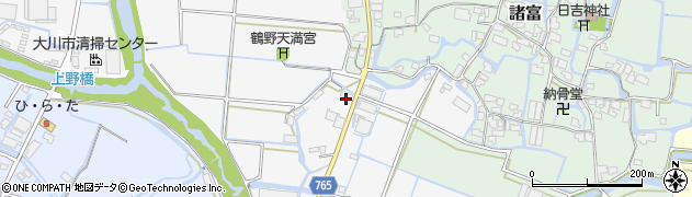 福岡県大川市酒見1443周辺の地図