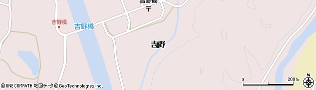 愛媛県松野町（北宇和郡）吉野周辺の地図