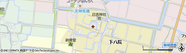 福岡県大川市下八院80周辺の地図