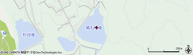 砥石川池周辺の地図