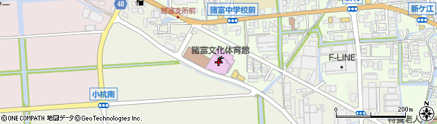 佐賀市立諸富文化体育館周辺の地図