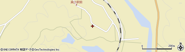 愛媛県北宇和郡松野町蕨生268周辺の地図