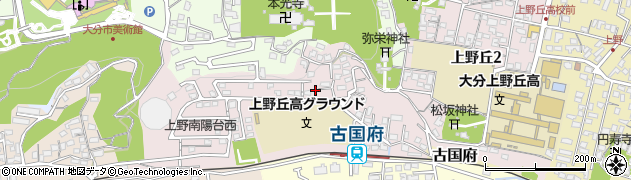 大分県大分市上野南周辺の地図