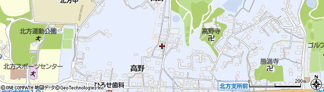 佐賀県武雄市高野周辺の地図