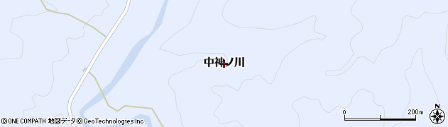 高知県四万十町（高岡郡）中神ノ川周辺の地図