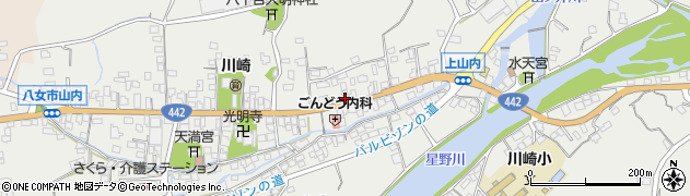 福岡県八女市山内574周辺の地図