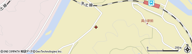 愛媛県北宇和郡松野町蕨生575周辺の地図