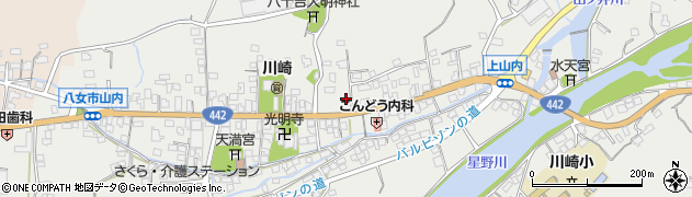 福岡県八女市山内555周辺の地図