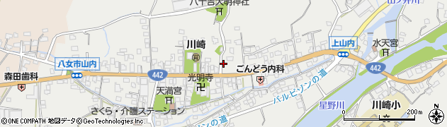 福岡県八女市山内546周辺の地図