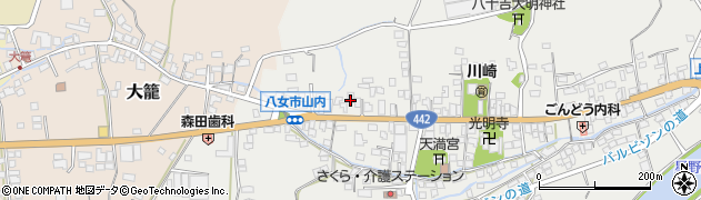 福岡県八女市山内441周辺の地図