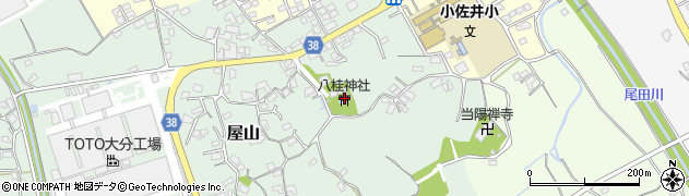 八桂神社周辺の地図