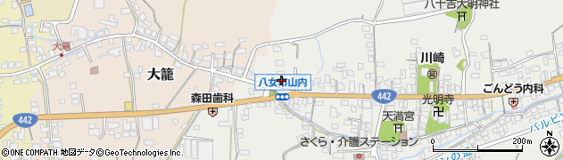 福岡県八女市山内418周辺の地図