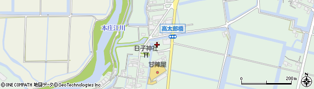 佐賀県佐賀市西与賀町高太郎250周辺の地図