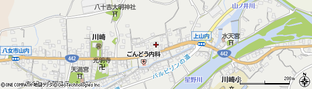 福岡県八女市山内591周辺の地図