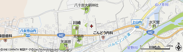 福岡県八女市山内557周辺の地図