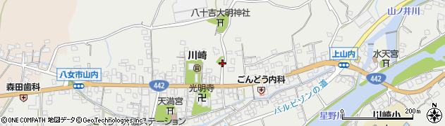 福岡県八女市山内544周辺の地図